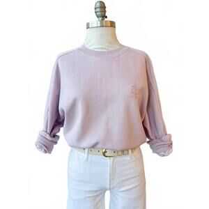 NEW ISABEL MARANT women's sunny crewneck sweatshirt in light pink